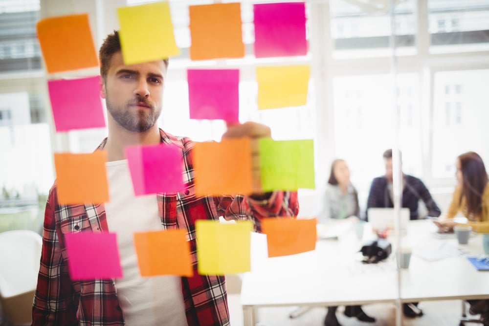 Content Mapping with Sticky Notes | THAT Agency Content Mapping with Sticky Notes | THAT Agency