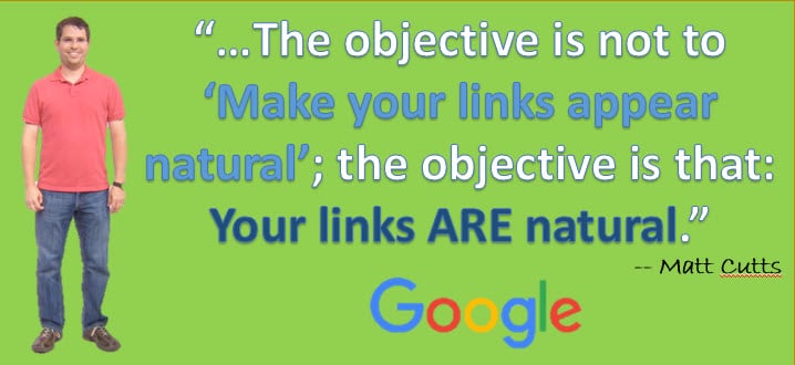 Google's Matt Cutts on Link Building | THAT Agency Natural Link Building | Matt Cutts Quote