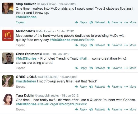 Think it through when it comes to hashtags mcdstories