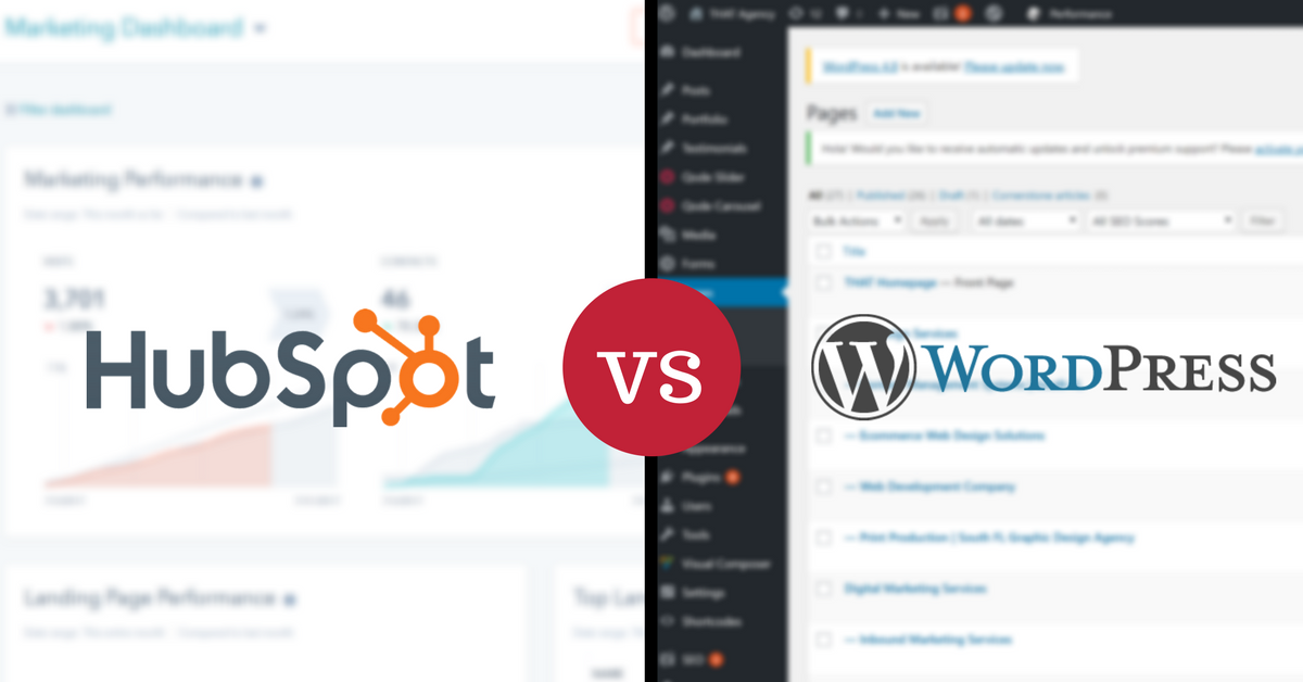 CMS Comparison: HubSpot vs. WordPress | THAT Agency CMS Comparison: HubSpot vs. WordPress | THAT Agency